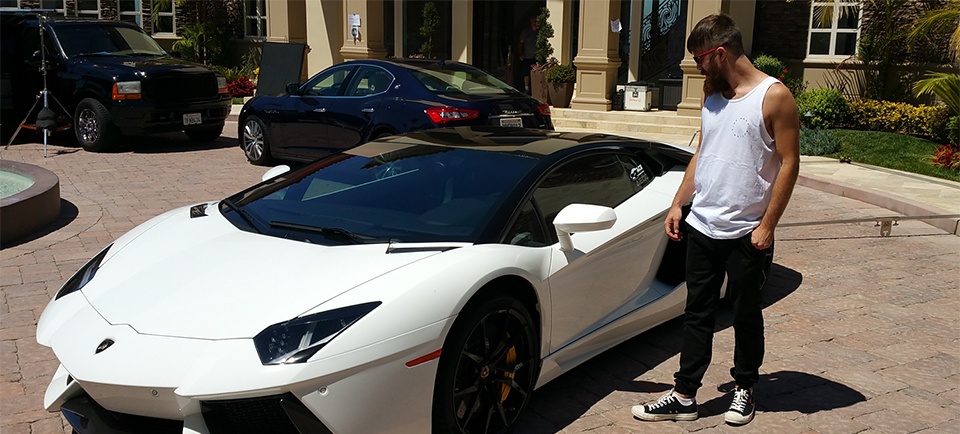 john crestani with lambo
