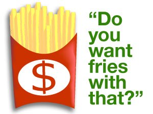 upsell mcdonalds illustration
