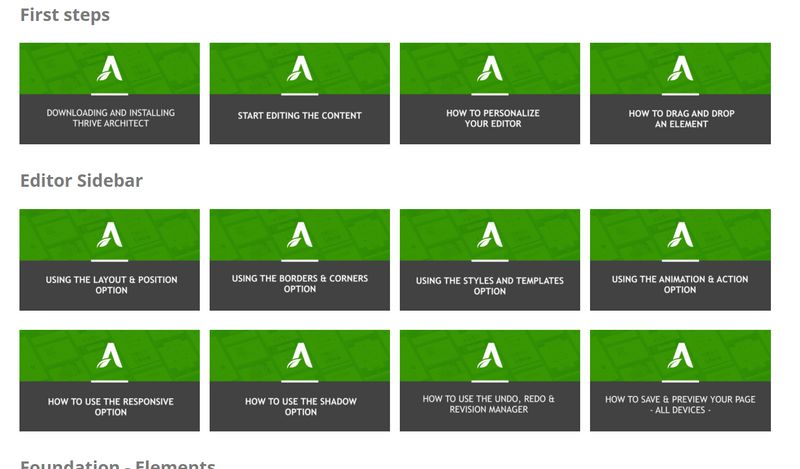 thrive-architect-tutorials thrive architect tutorials