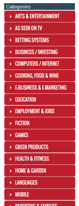 clickbank-categories clickbank product category