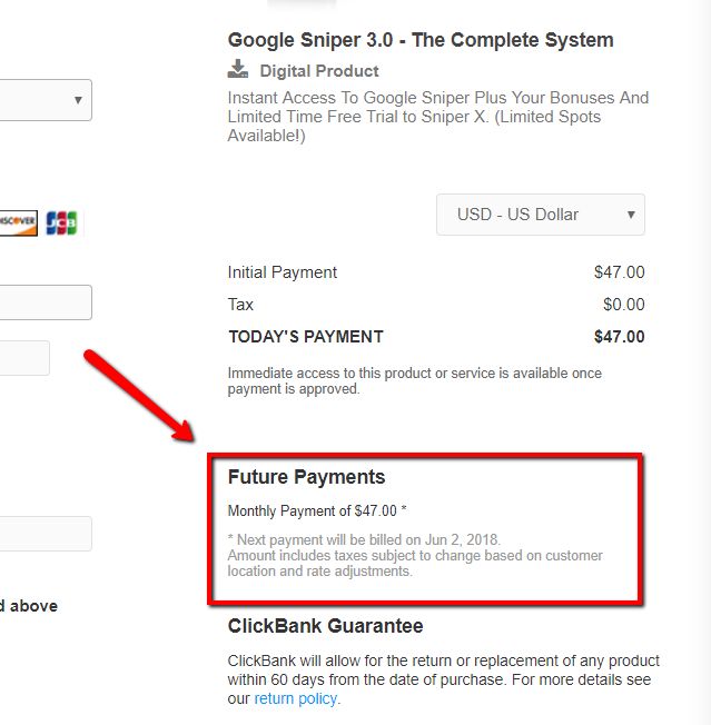 google-sniper-membership-upsell google sniper membership upsell