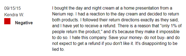nerium-complaint is nerium a scam