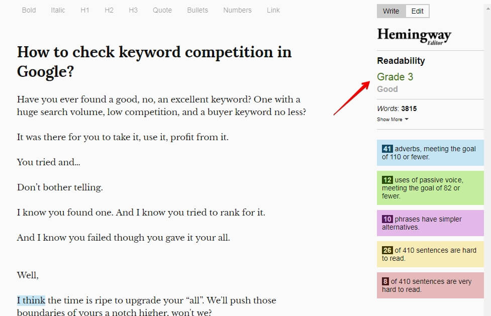 readability check readability check