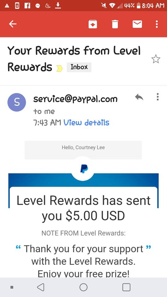 Level Rewards Income Proof Paypal Email Level Rewards Income Proof Paypal Email
