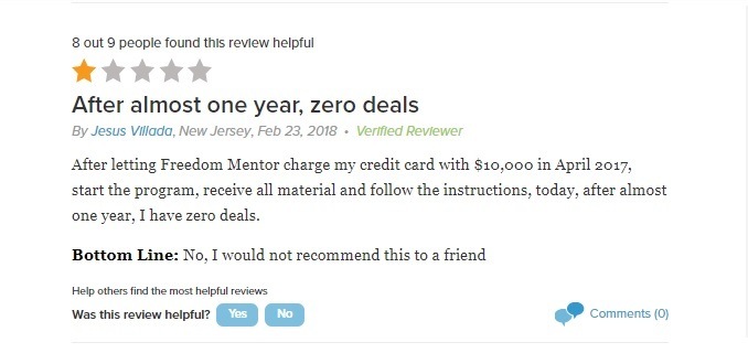 Freedom Mentor Negative Reviews-1 Freedom Mentor Negative Reviews-1