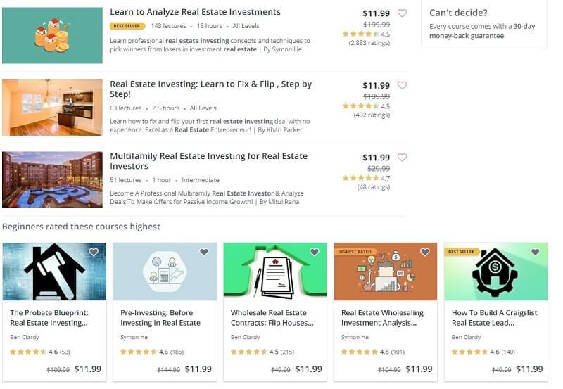 Udemy Courses on Real Estate Udemy Courses on Real Estate