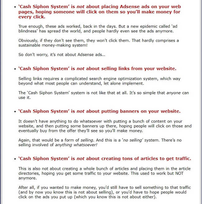 Cash Siphon System Landing Page Quote Cash Siphon System Landing Page Quote