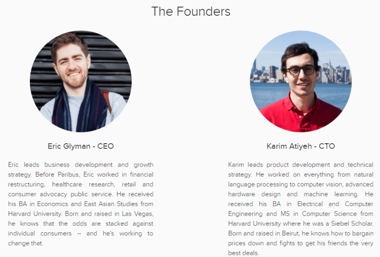 Paribus Founders - Eric Glyman and Karim Atiyeh Paribus Founders - Eric Glyman and Karim Atiyeh