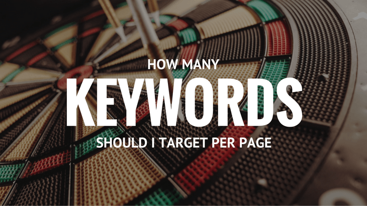 how many keywords in a page should I target