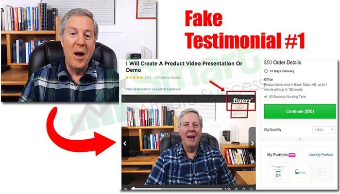 free ad cash system fake testimonial 1
