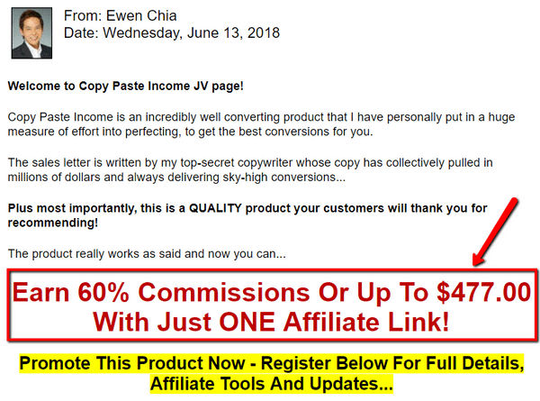 copy paste income affiliate program