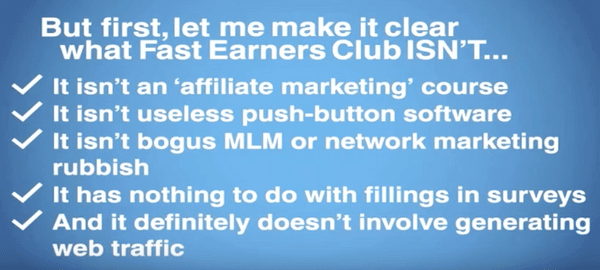 what is fast earners club