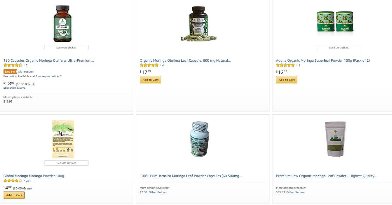 Amazon Product - Moringa