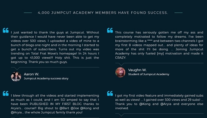 jumpcut academy complaints