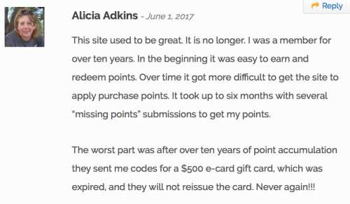 MyPoints Customer Service Complaint Complaint about MyPoints Customer Service