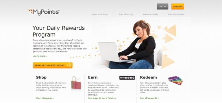 MyPoints Homepage MyPoints Homepage