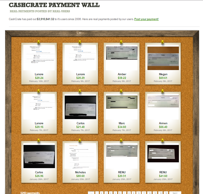 CashCrate Payment Wall