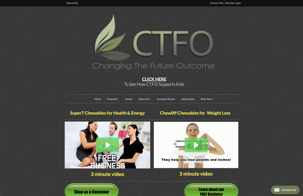 Changing The Future Outcome Homepage