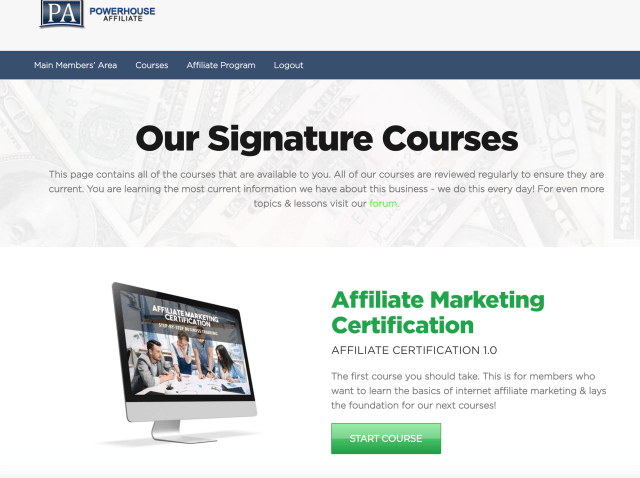 Powerhouse Affiliate Homepage Powerhouse Affiliate Homepage