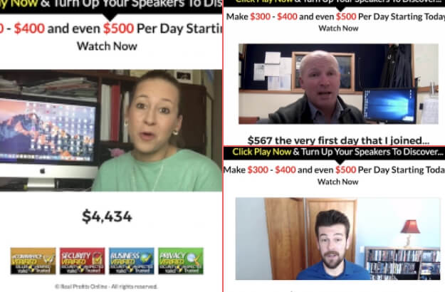 Real Profits Online Fake Testimonials Real Profits Online Fake Testimonials