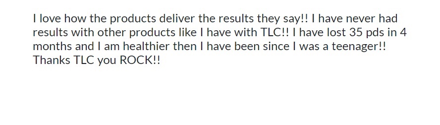 Total Life Changes Positive Review from Amazon Part 2