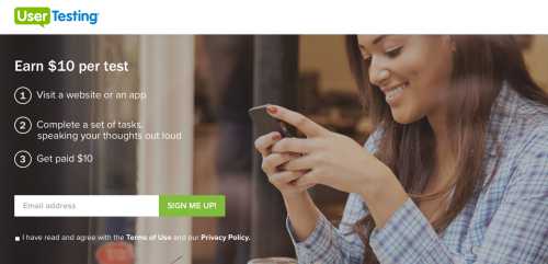 UserTesting Homepage UserTesting Homepage
