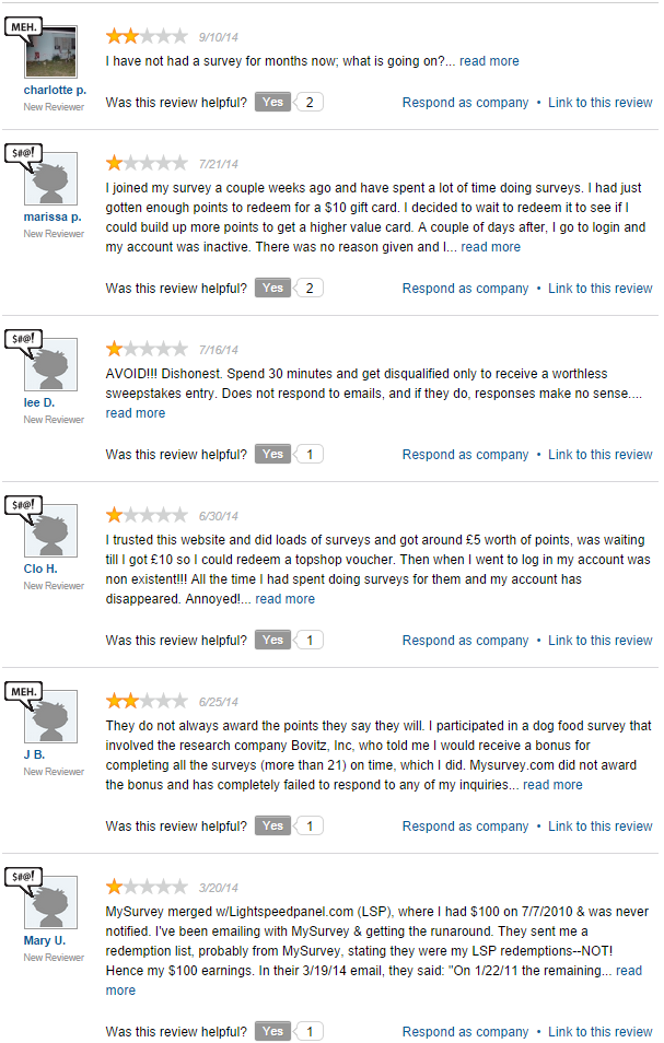 MySurvey Bad Customer Reviews