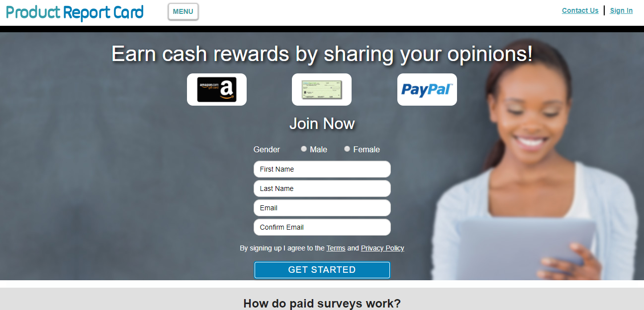 Product Report Card Homepage Product Report Card Homepage