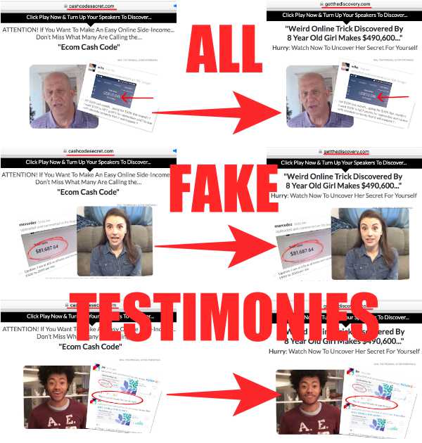 Ecom Cash Code Fake Testimonials Ecom Cash Code Fake Testimonials
