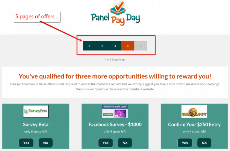 Panel Payday Offers Panel Payday Offers
