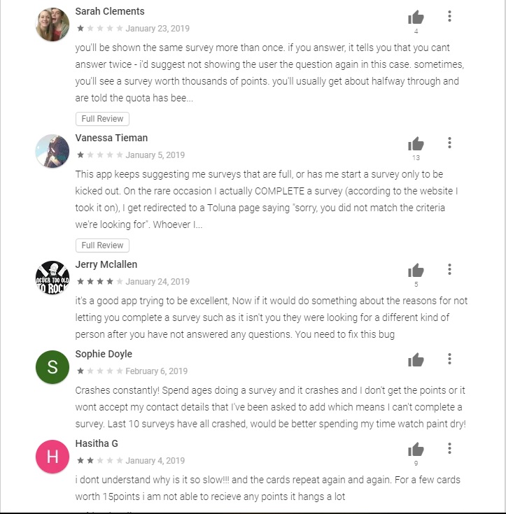 Toluna Surveys Mobile App Bugs Part 2 Toluna Surveys Mobile App Bugs Part 2