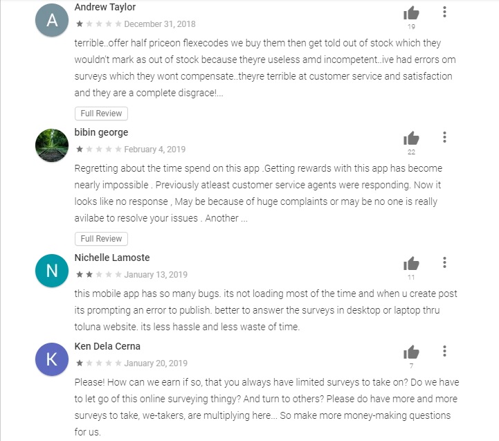 Toluna Surveys Mobile App Bugs Toluna Surveys Mobile App Bugs