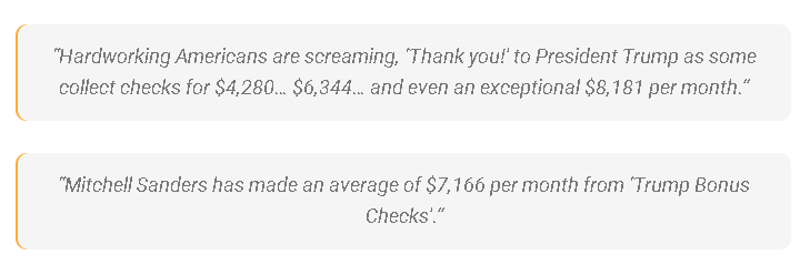 Trump Bonus Checks Press Statement Trump Bonus Checks Press Statement