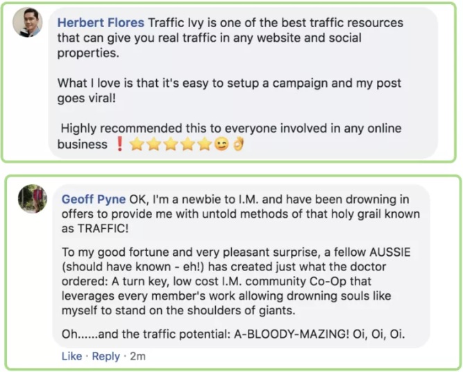 Traffic Ivy Testimonials Traffic Ivy Testimonials