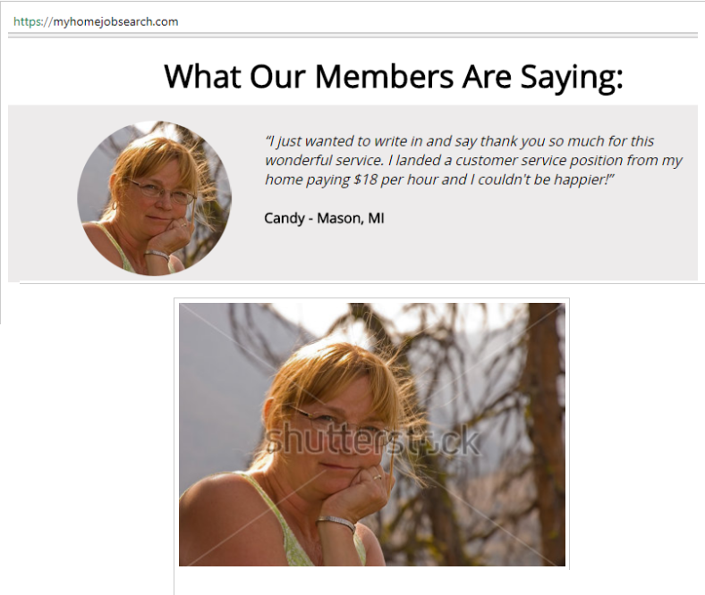 My Home Job Search Fake Testimonials My Home Job Search Fake Testimonials