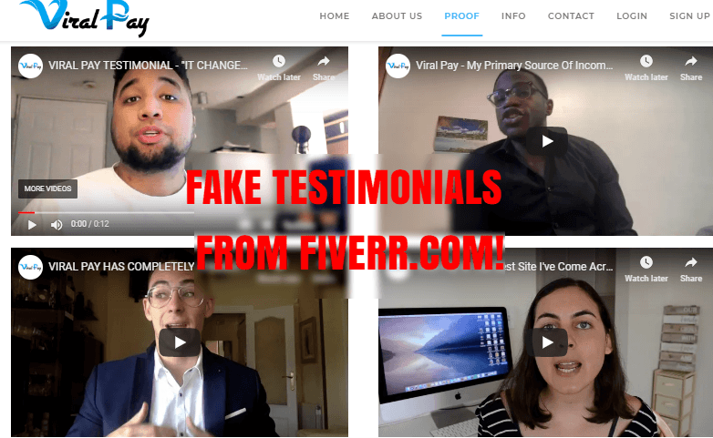 Viral Pay Fake Testimonial From Fiverr Viral Pay Fake Testimonial From Fiverr