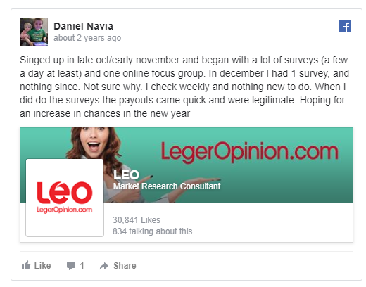 Is Legerweb a Scam - Facebook Comment
