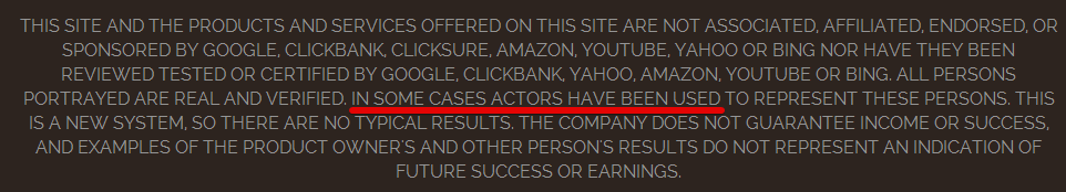 Click Clone Cash - Actors Hired On Their Disclaimer Click Clone Cash - Actors Hired On Their Disclaimer