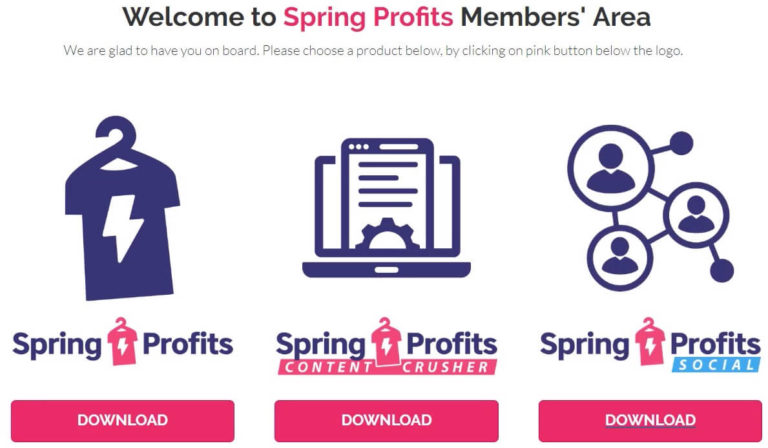 Spring Profits - Members Area