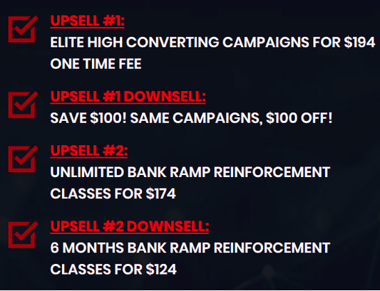 The Bank Ramp Review - Upsells The Bank Ramp Review - Upsells