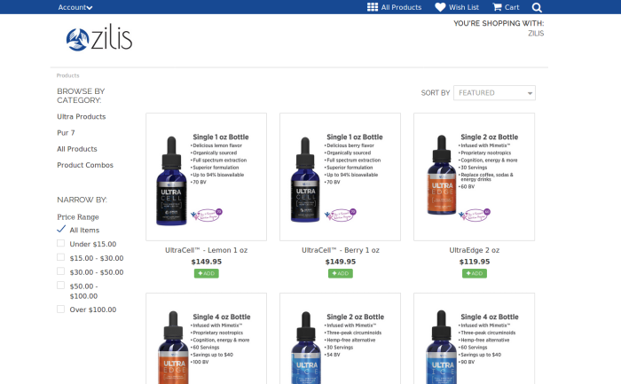 Zilis Review - Product Line Zilis Review - Product Line