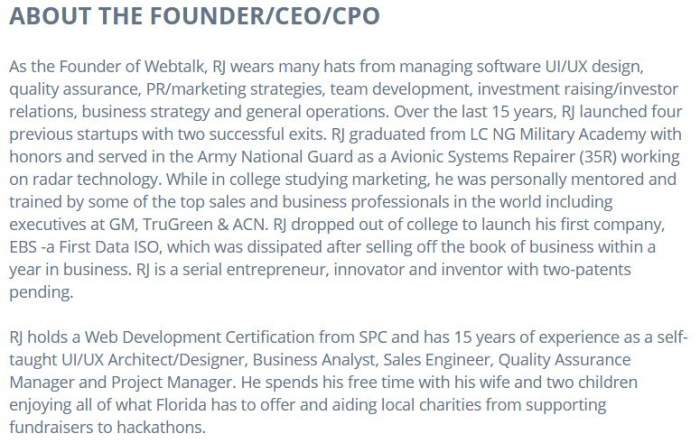 Is Webtalk a Scam - Founder Info Is Webtalk a Scam - Founder Info