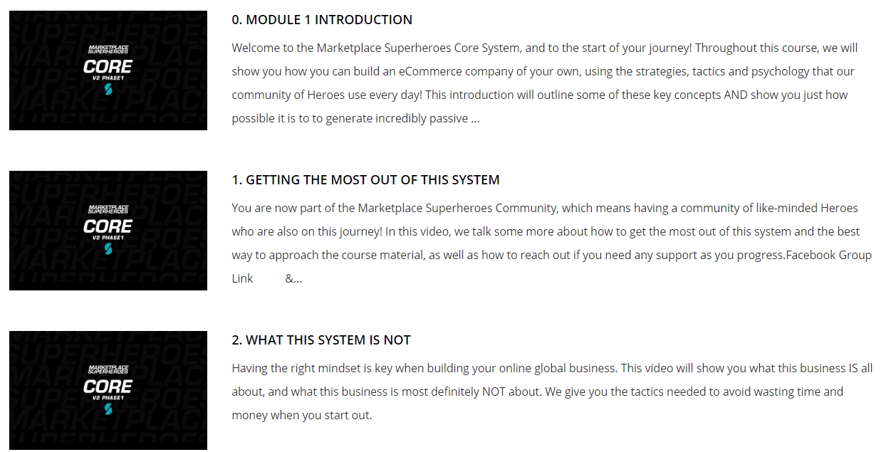 Is Marketplace Superheroes a Scam - Lessons In Members Area Is Marketplace Superheroes a Scam - Lessons In Members Area
