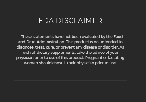 CorVive Review - FDA Disclaimer