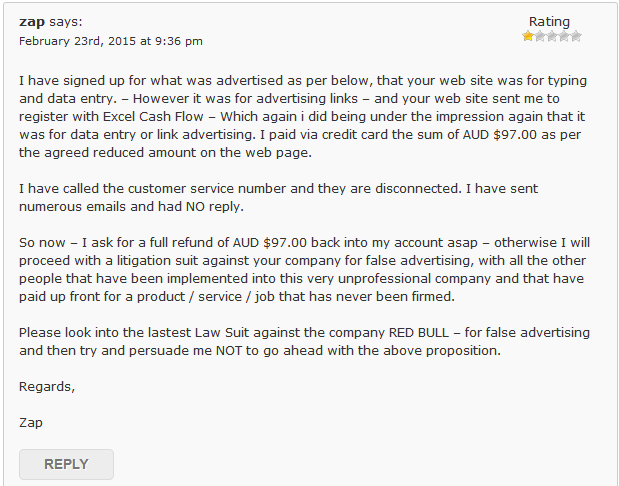 Is Excel Cash Flow a Scam - Customer Complaints Is Excel Cash Flow a Scam Featured Image