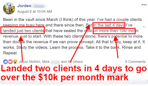 Is Local Marketing Vault a Scam - Positive Testimonial 2