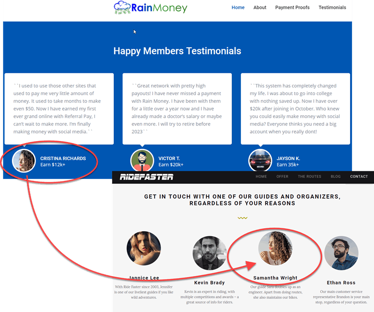Is RainMoney a Scam - Fake Testimonials 1 Is RainMoney a Scam - Fake Testimonials 1