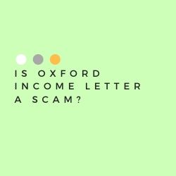 Is Oxford Income Letter a Scam Image Summary