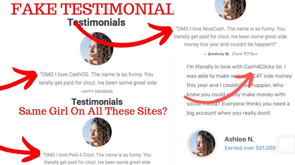What Is Cash4Clickz - Fake Testimonials What Is Cash4Clickz - Fake Testimonials