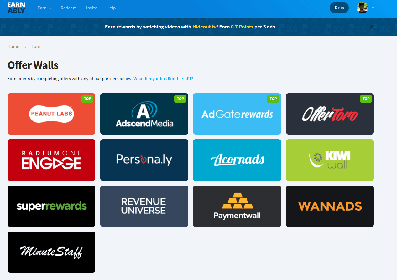 Earnably Review - Dashboard Earnably Review - Dashboard